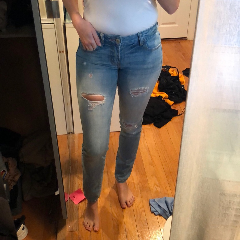Light wash jeans